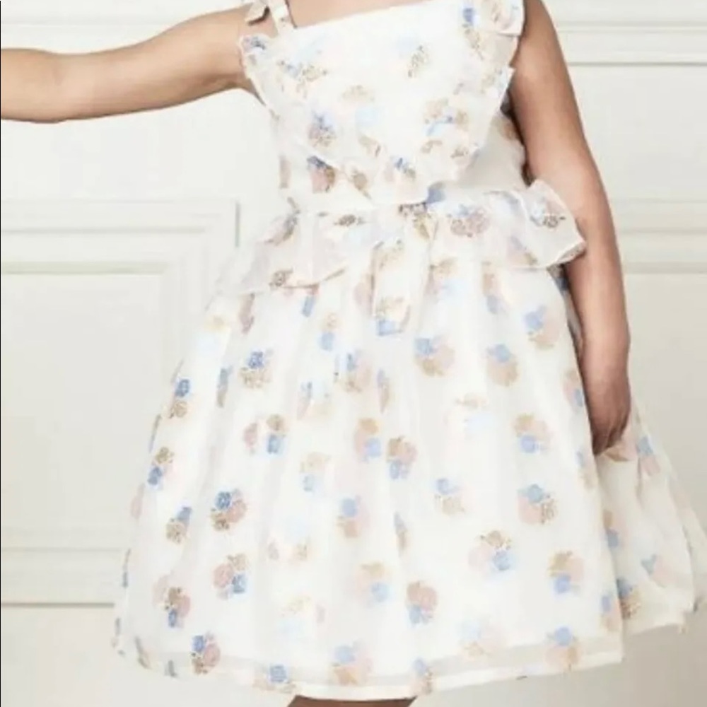 Janie and Jack 3 pieces special occasion little girl outfit, floral dress